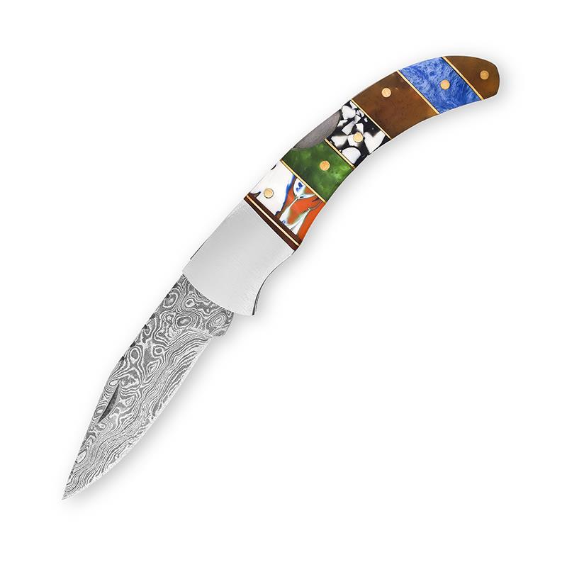 Damascus Folding Knife